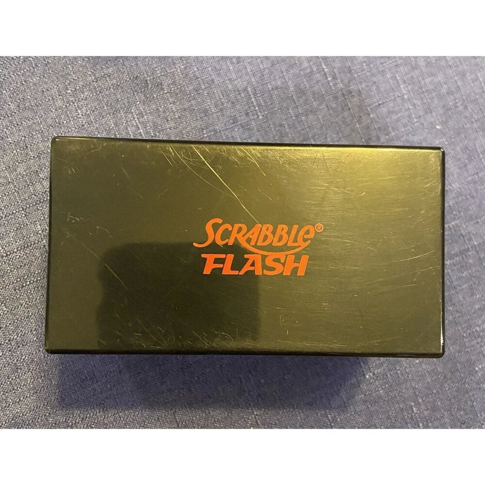Scramble Electronic Flash Cube Game, Instructions and Box. Needs Batteries